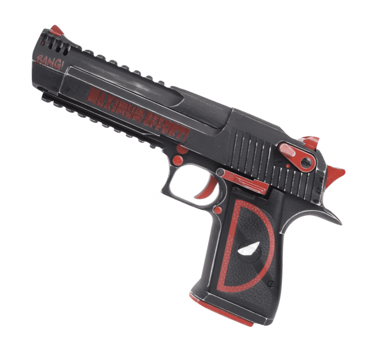CUSTOM MAGNUM RESEARCH INC. DESERT EAGLE 50AE GBBP (BLACK/RED) Deadpool
