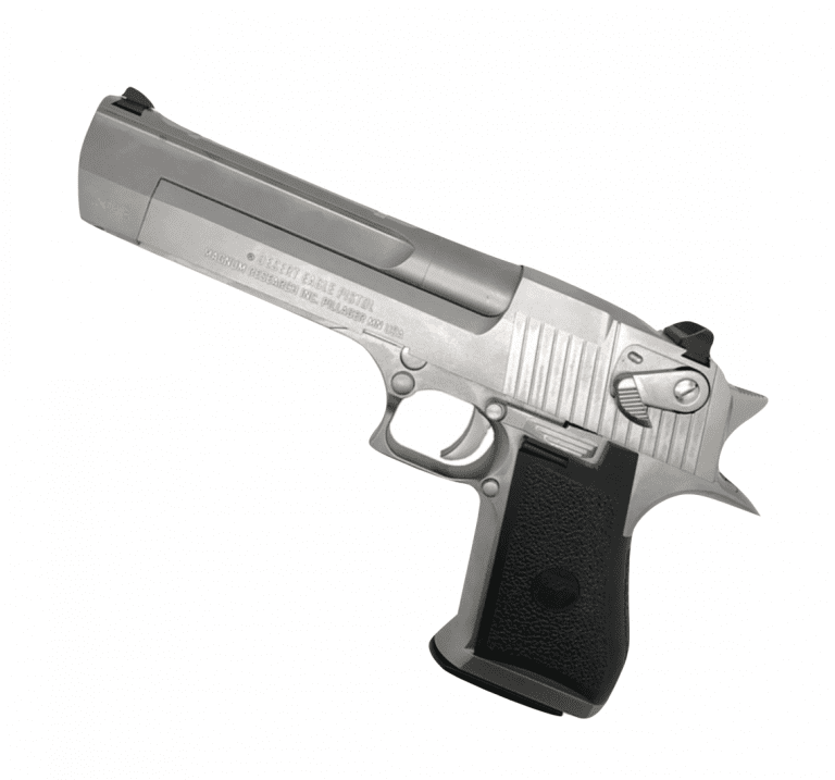 Magnum Research Inc. Desert Eagle 50AE GBBP 90510 – Licensed by Cybergun – Made by WE – Silver