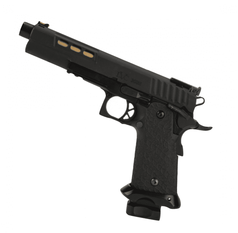 EMG x STI International DVC 3-GUN 2011 Gas Blowback Pistol (Black – Threaded)