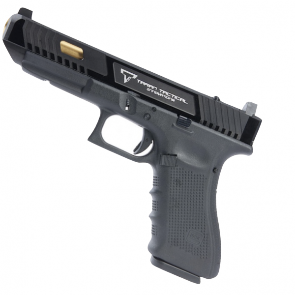 Taran Tactical / Umarex AA Glock g34 GBB Pistol Black Slide & Silver Slide