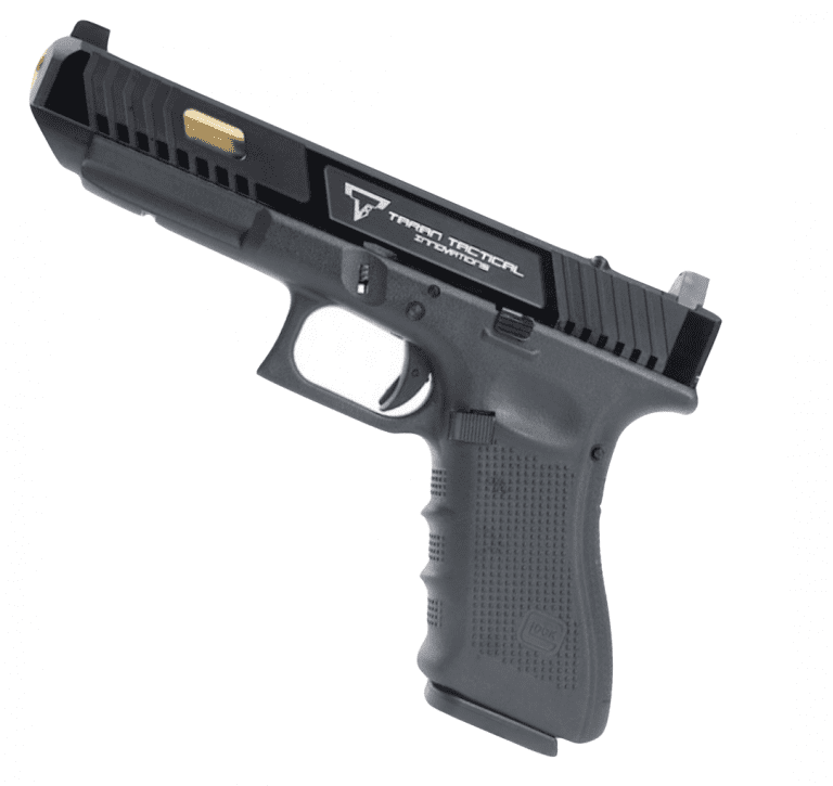 Taran Tactical / Umarex AA Glock g34 GBB Pistol Black Slide & Silver Slide