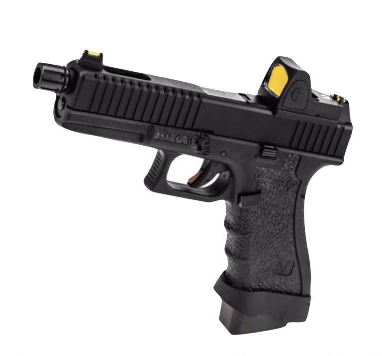 VORSK EU17 BLACK WITH BLACK SLIDE AND RED DOT SCOPE