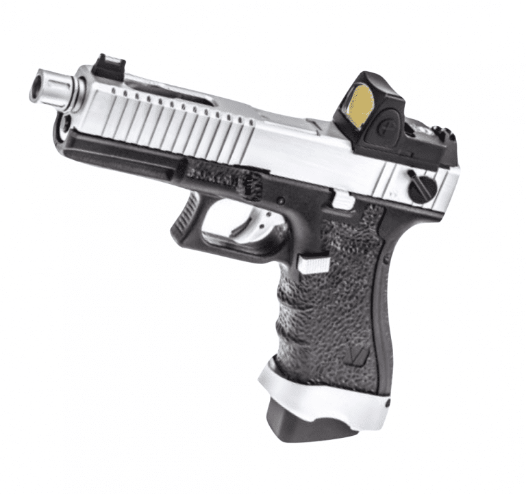 VORSK EU18 BLACK WITH CHROME SLIDE AND RED DOT SCOPE