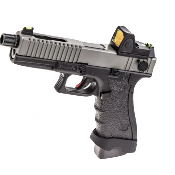 VORSK EU18 BLACK WITH VENTED GREY SLIDE AND RED DOT SCOPE