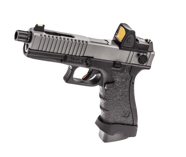 VORSK EU18 BLACK WITH VENTED GREY SLIDE AND RED DOT SCOPE