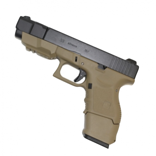 WE EU33 ADVANCE TAN BLACK PISTOL