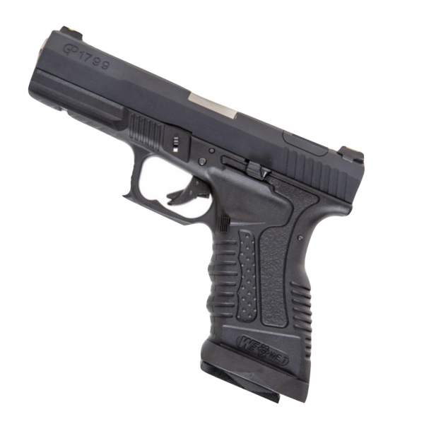WE CP1799 SERIES GBB AIRSOFT PISTOL SILVER BARREL A