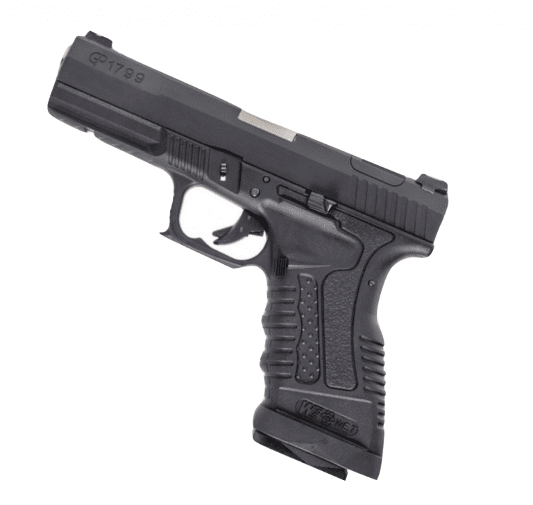 WE CP1799 SERIES GBB AIRSOFT PISTOL SILVER BARREL A