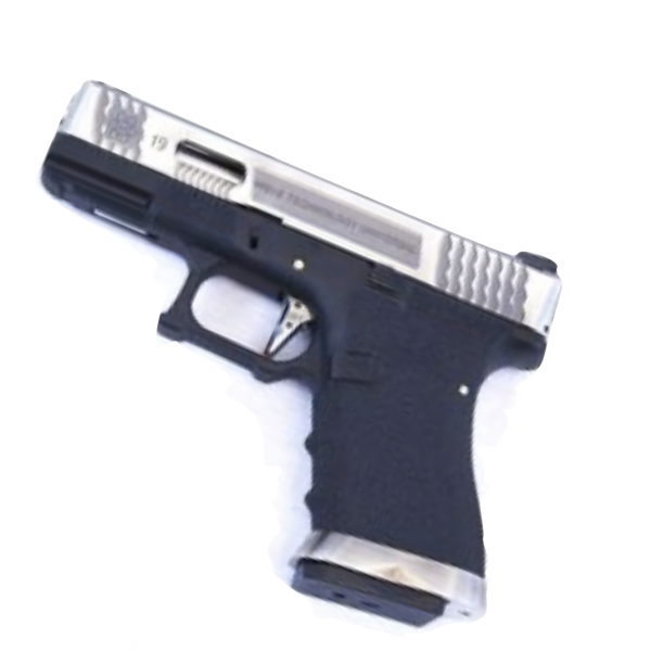 WE Custom Pistol BK 19 Black Slide and Gold Barrel &Silver Slide and Silver Barrel