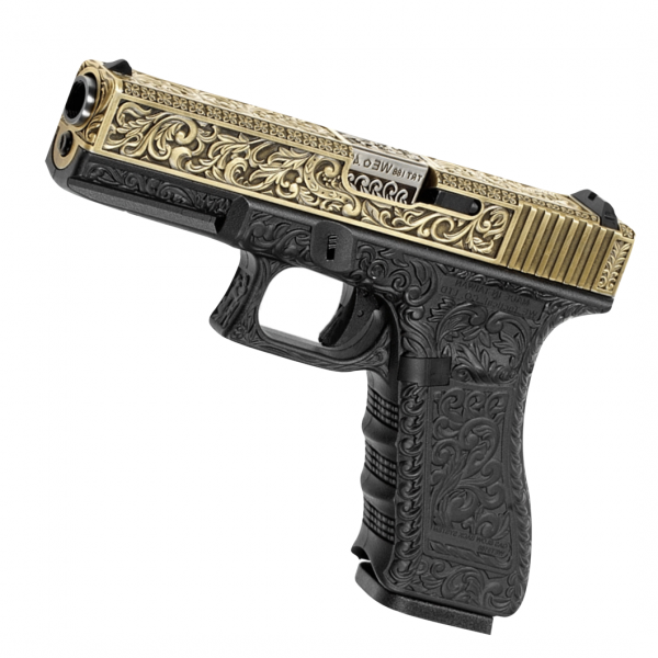 WE Pistol 18C Ivory Etched Gen 3 GBBP