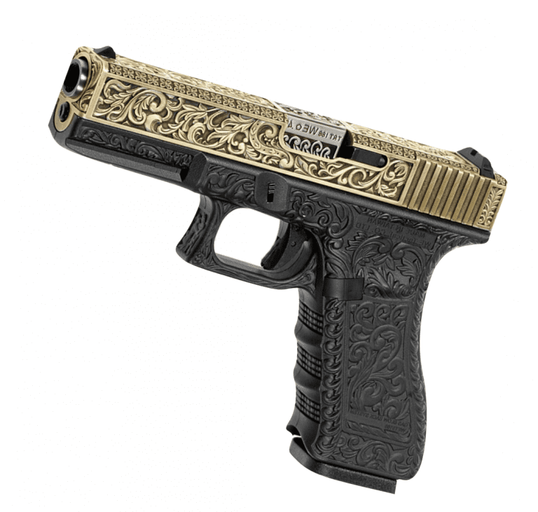 WE Pistol 18C Ivory Etched Gen 3 GBBP