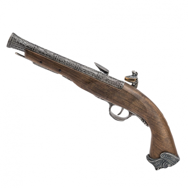 HFC Pirate Flintlock Gas Pistol (18th Century – HG-502BN – Silver)