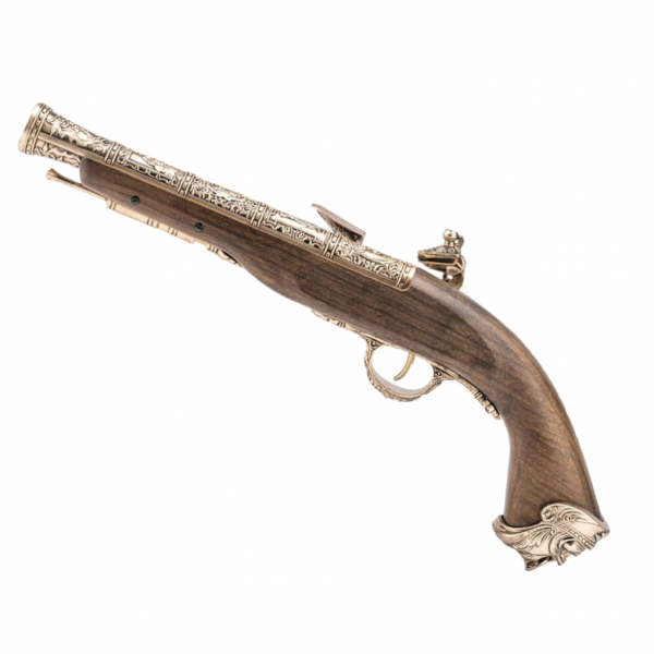HFC Pirate Flintlock Gas Pistol (18th Century – HG-502GN – Gold)