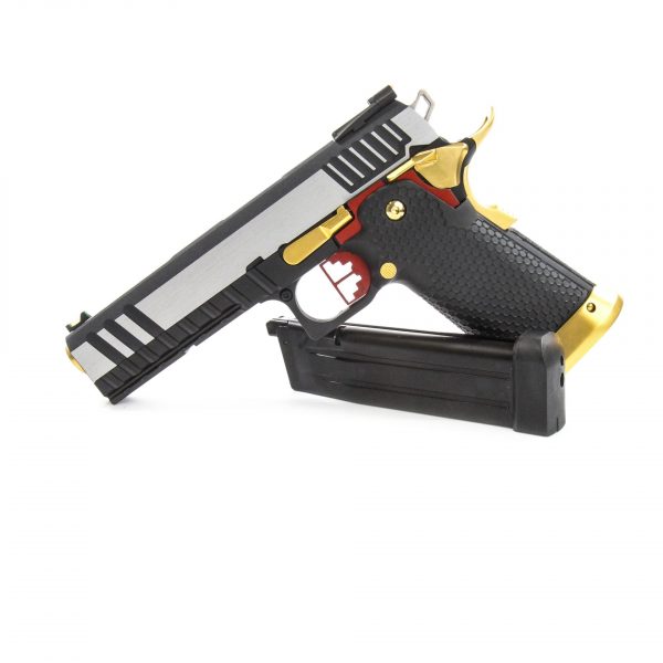 ARMORER WORKS HX2001 SOLID SLIDE GAS BLOWBACK PISTOL SILVER