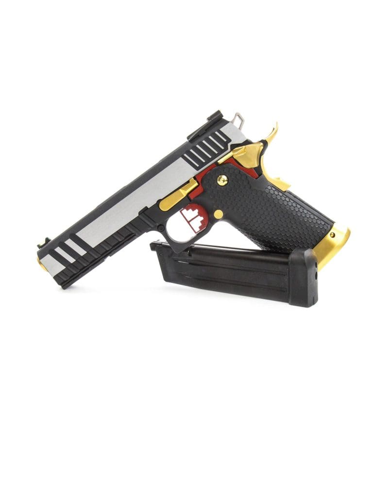 ARMORER WORKS HX2001 SOLID SLIDE GAS BLOWBACK PISTOL SILVER