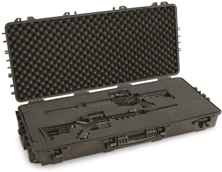 NUPROL TRANSPORTATION HARD CASE WITH PICK & PLUCK FOAM INSERTS WHEELED AND INTEGRATED EXTENDABLE HANDLE SIZE LARGE