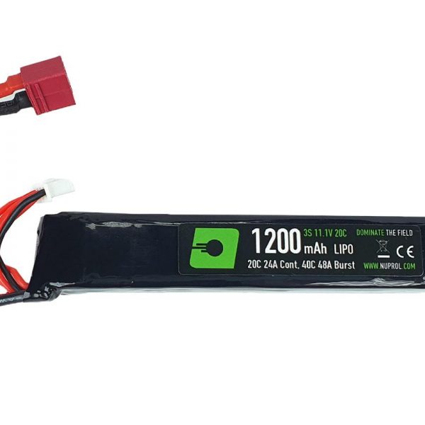 NUPROL 11.1V 1200MAH 20C SLIM STICK BATTERY WITH DEANS CONNECTOR ( T-PLUG) 8139