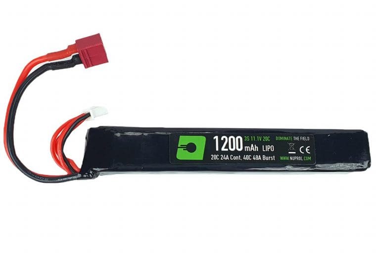 NUPROL 11.1V 1200MAH 20C SLIM STICK BATTERY WITH DEANS CONNECTOR ( T-PLUG) 8139