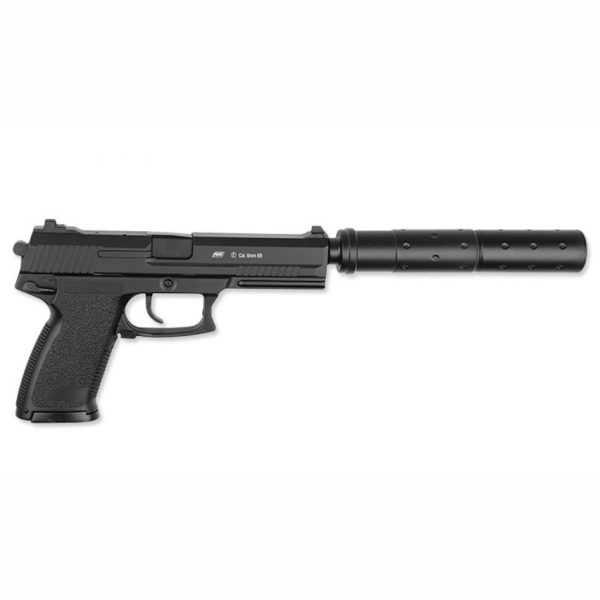 HFC MK23 SOCOM GAS PISTOL WITH SILENCER GREEN GAS