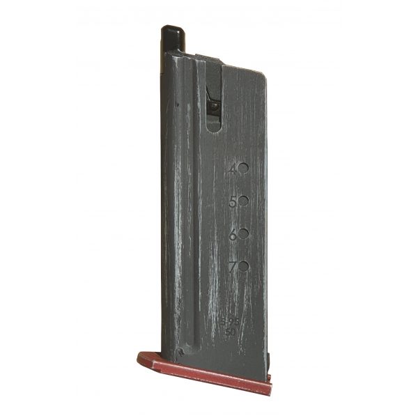 DP Custom Magnum Research Inc. Desert Eagle 50AE Gas Magazine (CG-DEMG02 Licensed by Cybergun Made by WE) Black Weathered 28 Rounds