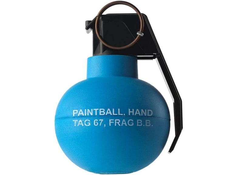 TAG INNOVATIONS BLUE PAINTBALL HAND GRENADE X6