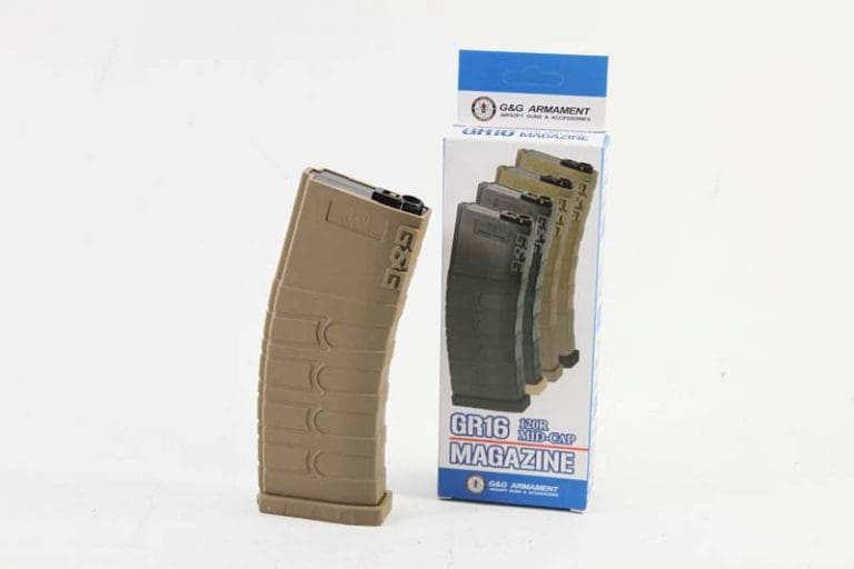 G&G M4 120 ROUND MIDCAP MAGAZINE AIRSOFT AEG TAN