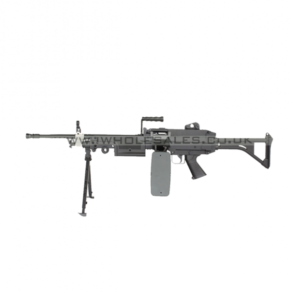 FN HERSTAL MINIMI M249 MK1 (SKELETON STOCK-AK-249-MK1-BLACK)