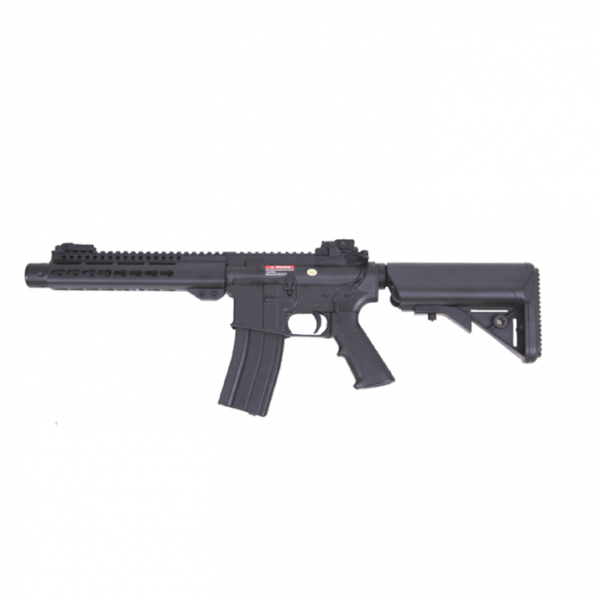 S&T M4 Delta Keymod 9″ Gas Blowback Rifle (Black – ST-GBB-12-BK)