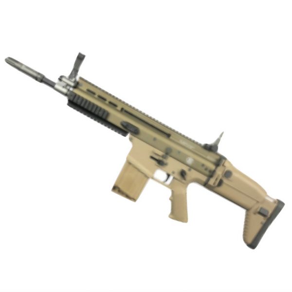 FN HERSTAL SCAR- H GAS BLOWBACK RIFLE (2200513 – LICENSED BY CYBERGUN – MADE BY WE – TAN)