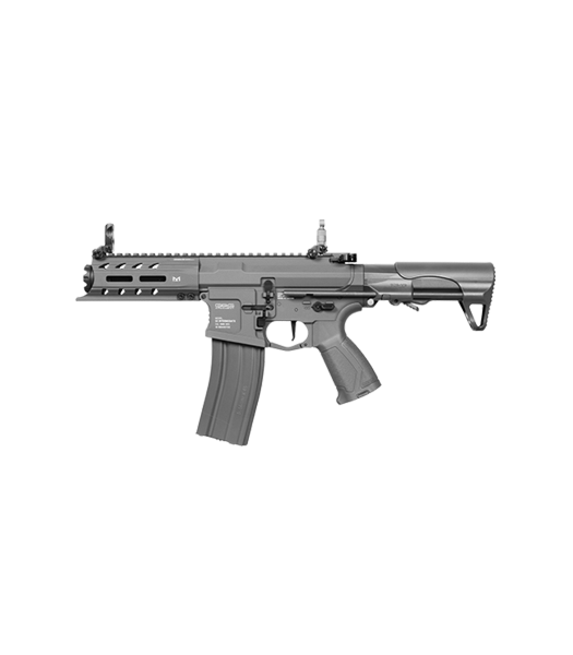 G&G ARP556 Airsoft Rifle 5″ CQB MLOCK Rail Battleship Grey