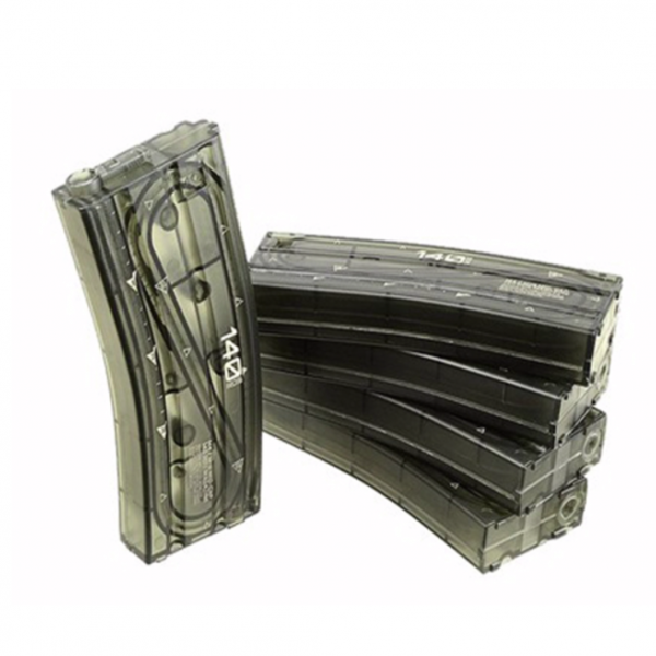 ARES M4 AMAG AEG MAGAZINE (5PCS BOX SET 130 ROUNDS TRANSPARENT) MAG-B-023-TP