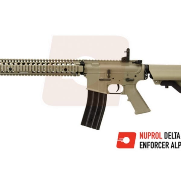 Nuprol Delta Enforcer Alpha M4 Airsoft AEG Rifle Tan