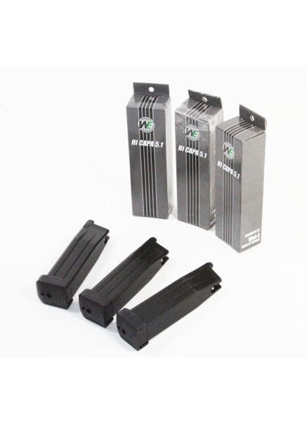 WE High Capa 5.1 Pack Of 3 Magazines (31 Rounds)