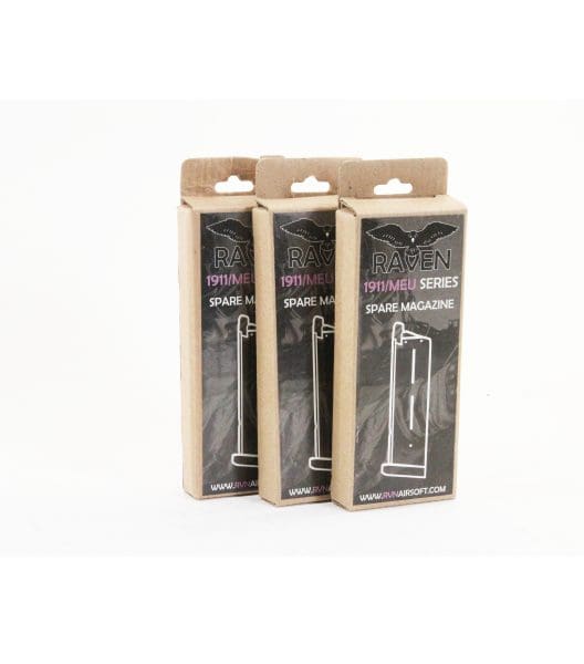 RAVEN MEU 1911 25RND GREEN GAS MAGAZINE UNIT ( 3 Pack )