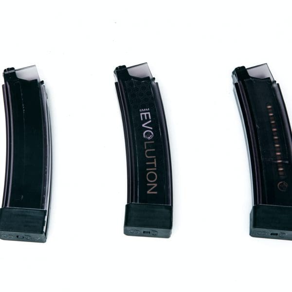 ASG Scorpion EVO 3 A1, 75 rd. magazine, smoky, 3-pack