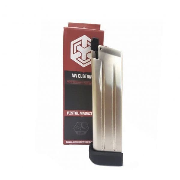 Armorer Works Custom Hi-Capa Gas Magazine (Silver – AW-HXMG06)