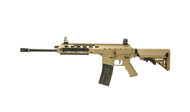 Nuprol Delta AK21 CQB M4 AEG Airsoft Rifle TAN