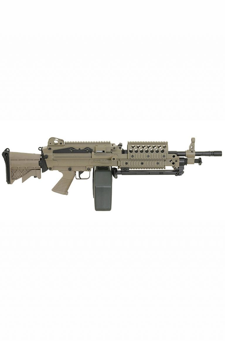 A&K MK46 (M249) MOD 0 AIRSOFT SUPPORT RIFLE TAN