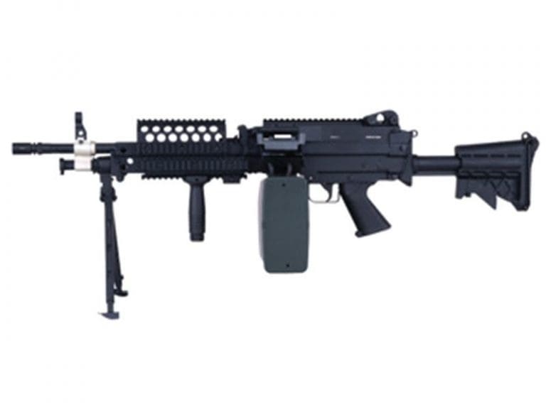 A&K Mk43 AEG WITH BOX MAG AIRSOFT SUPPORT RIFLE GUN
