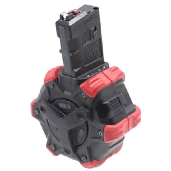 Armorer Works AR Series Adaptive Drum Magazine 350 RND GBB M4 Black
