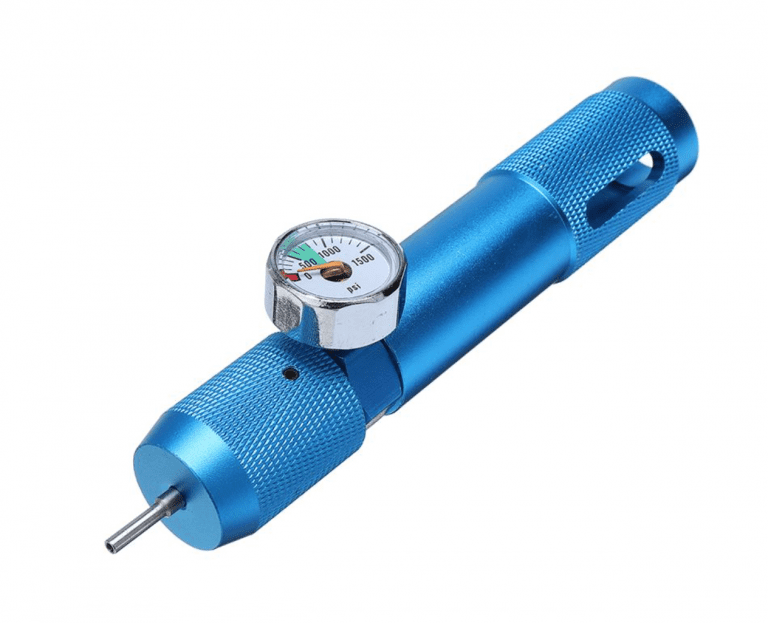 CO2 Cartridge Refill Gas Charger Adapter With Pressure Gauge Display for Moscart Shotshell