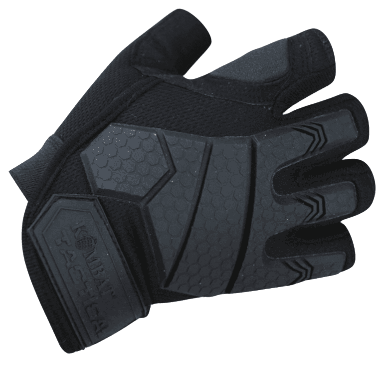 Alpha Fingerless Tactical Gloves - Black