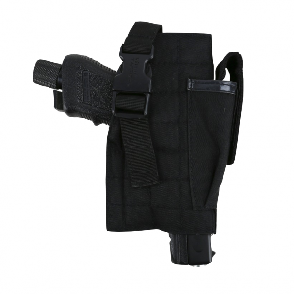 Molle Gun Holster with Mag Pouch - Black