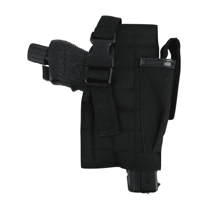 Molle Gun Holster with Mag Pouch - Black