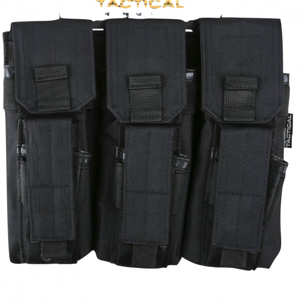 Triple Mag Pouch with PISTOL Mag - Black