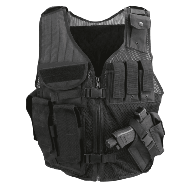 Cross Draw Tactical Vest - Black