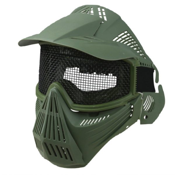 Full Face Mesh Mask - Olive Green