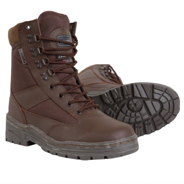 Patrol Boot - Half Leather/Half Nylon - MOD Brown