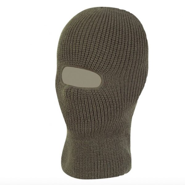 Open Face Balaclava - Olive Green