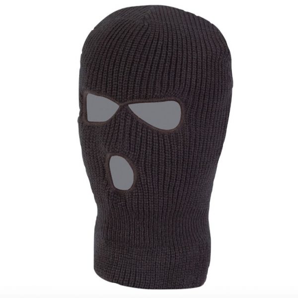 3 Hole Balaclava - Black